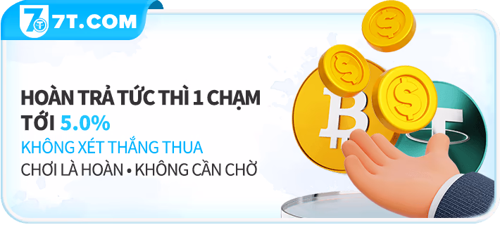 ưu đãi hoàn trả - nhà cái 7t6606